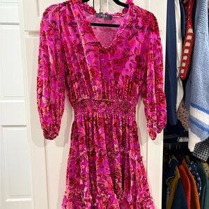 Pink Floral Women's Dress